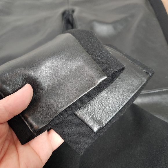 WORTH NEW YORK black stretch leather pants - Picture 9 of 14